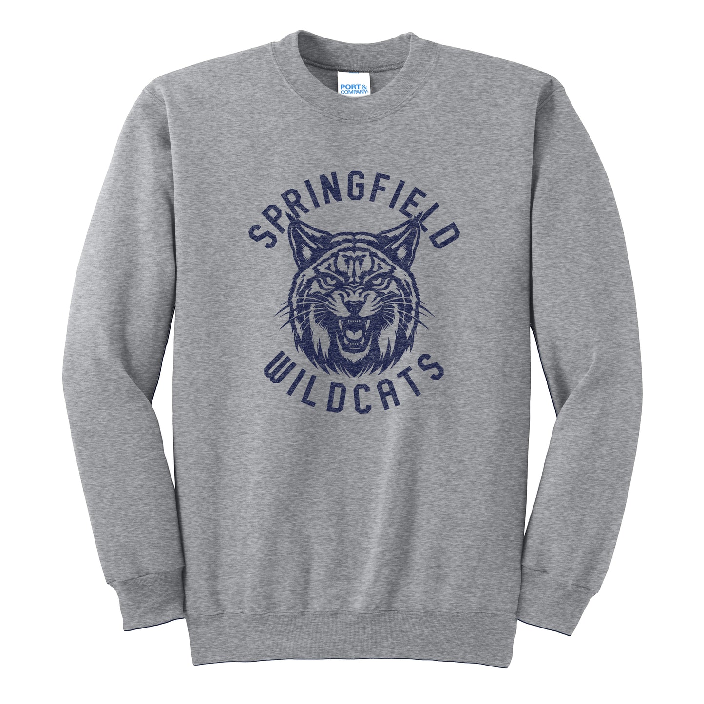 Springfield Wildcats Retro Fleece Crewneck
