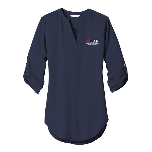 DAR - Women's 3/4-Sleeve Embroidered Tunic Blouse