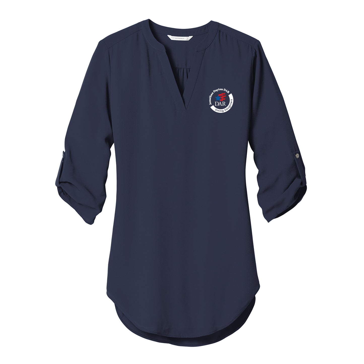 DAR - Women's 3/4-Sleeve Embroidered Tunic Blouse