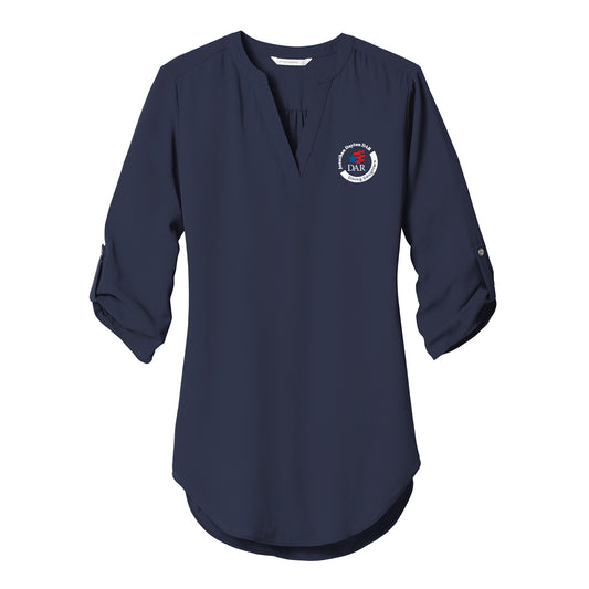 DAR - Women's 3/4-Sleeve Embroidered Tunic Blouse