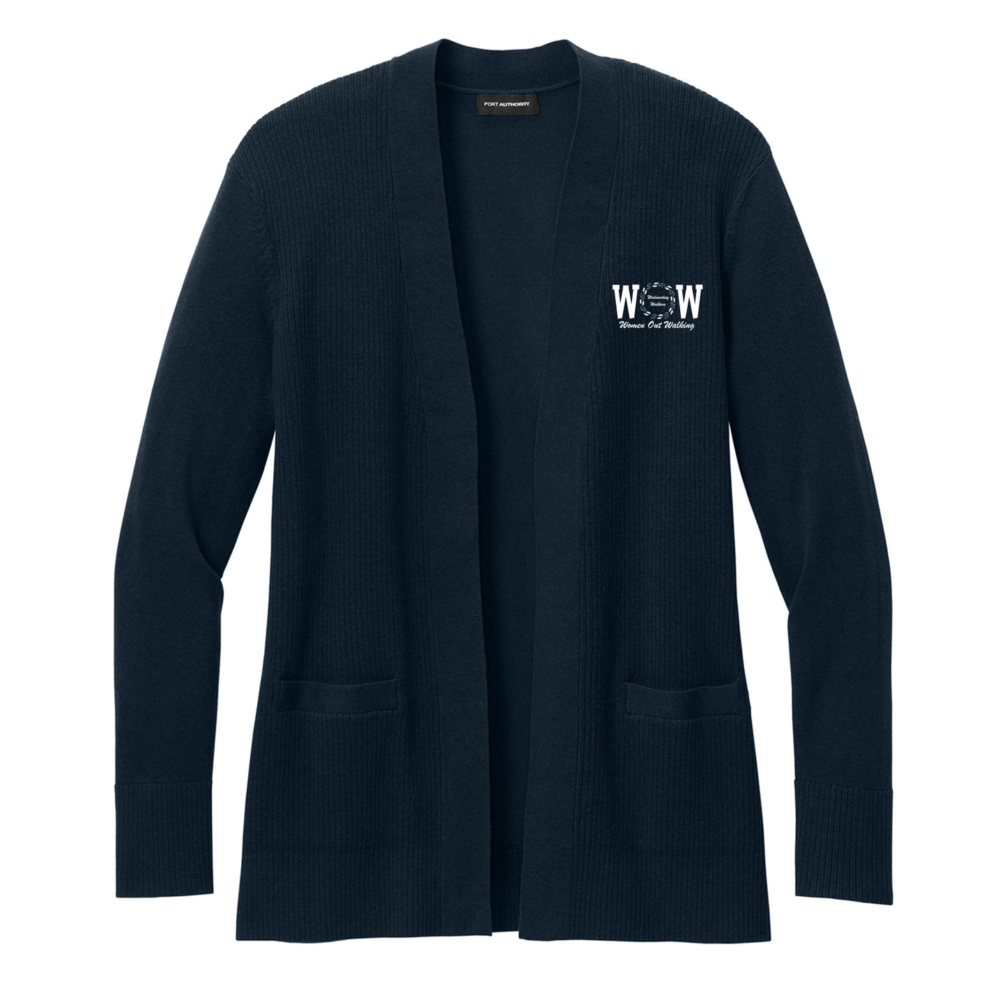 DAR - Women’s Easy Care Open-Front Embroidered Cardigan Sweater